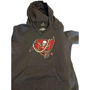Fanatics Tampa Bay Buccaneers Hoodie Size L Gray NFL Pullover Sweatshirt